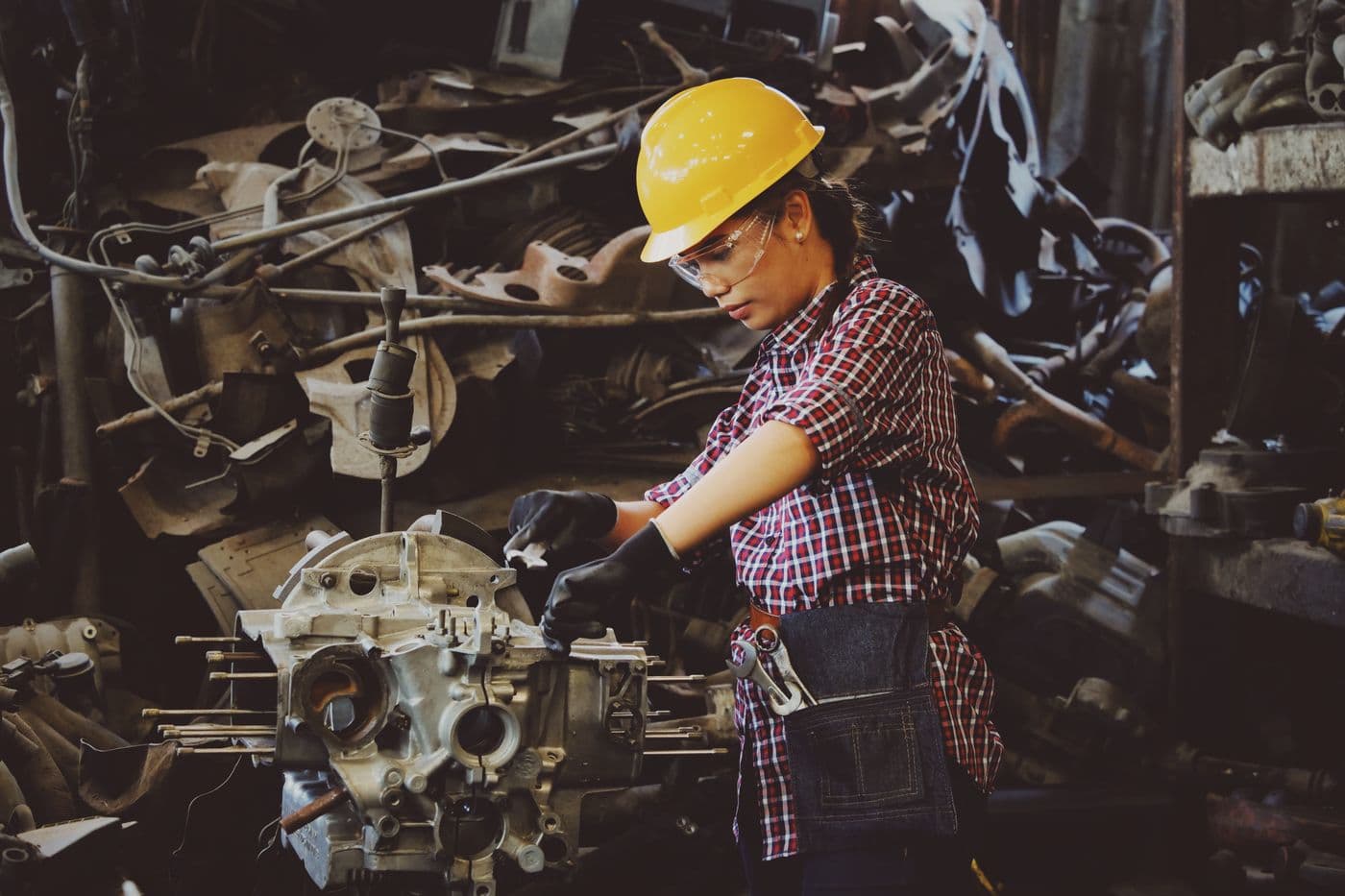Operator on the production line